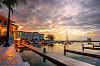 Blissful Sunrise at Avillion Admiral Cove, taken with Sony A6000, Samyang 12mm and HDR 3 exposure
